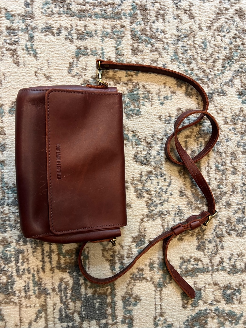 Portland Leather Goods Small Flap Crossbody Purse